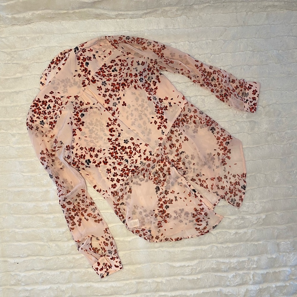Floral Sheer Blouse - Picture 2 of 7